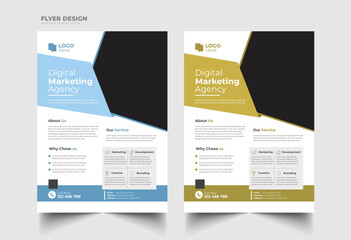 Corporate business flyer design  template .