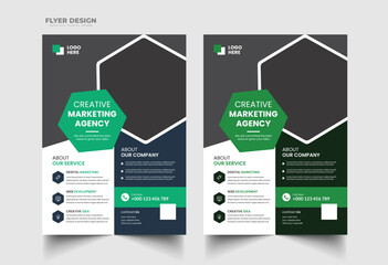 Corporate business flyer design  template .