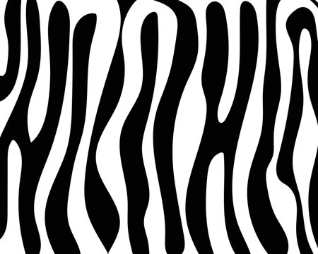 vector zebra skin texture with stripes.