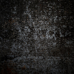 Black background of old metal sheet with rust.