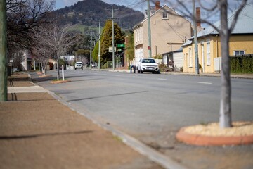 country town streets in a rural town in europe