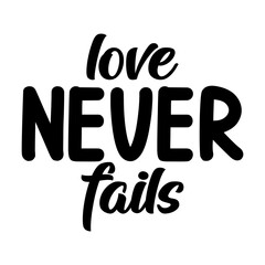 love never fails svg