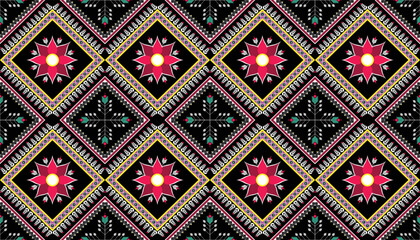 Abstract ethnic geometric pattern vector. Native African American Mexican Aztec motif and bohemian pattern vector elements. designed for background, wallpaper, print, wrapping,tile.vector Aztec motif 