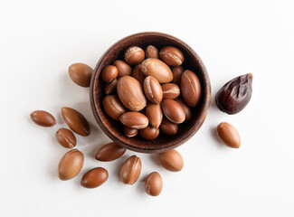 Argan seeds top view