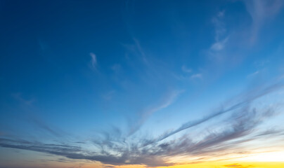 sky clouds nature landscape at sunset