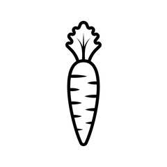 Carrot icon. sign for mobile concept and web design. vector illustration
