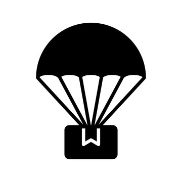 Parachute icon. sign for mobile concept and web design. vector illustration