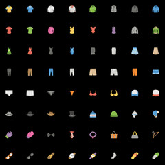Set of colorful icons vector