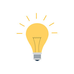 Light bulb icon vector