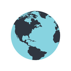 Vector illustration of globe