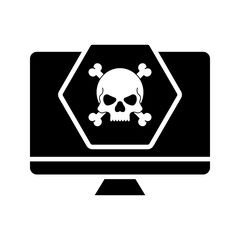 Virus malware icon. sign for mobile concept and web design. vector illustration