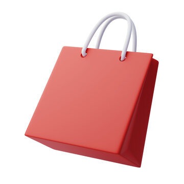 Paper Shopping Bag, Shopping Online Concept.