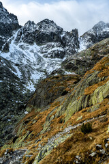 mountains, trekking, outdoors, slovakia, tatras, Small Cold Valley, tatra mountains, climbing, autumn, sunny, natural, no people, tatra, dangerous, little, panorama, Slavkovsky, national, peak, enviro