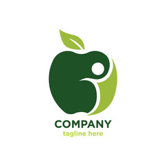 apple logo design vector template