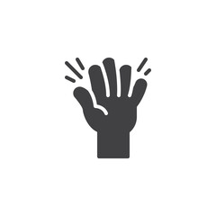 Volunteer hand vector icon