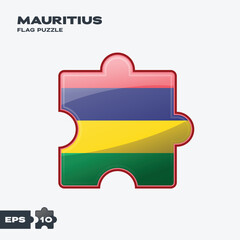 Mauritius Flag Puzzle