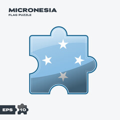 Micronesia Flag Puzzle