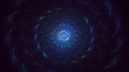 Obraz premium 3D rendering abstract circle light background