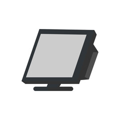 Computer monitor vector