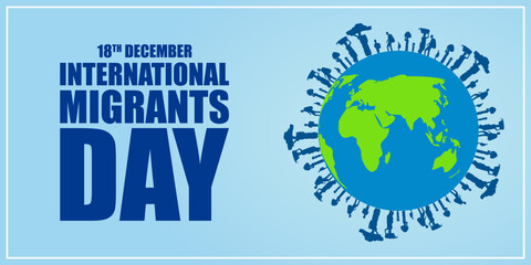 Vector illustration of International Migrants Day