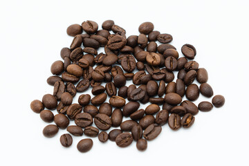 Coffee Beans on White