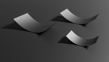 Abstract 3d-illustration as a rendering of a clean futuristic background