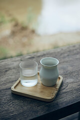 black drip coffee
