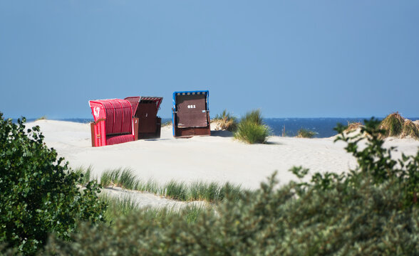 Strandk&ouml;rbe Insel Borkum