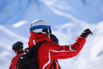 Nahaufnahme von einem Skilehrer