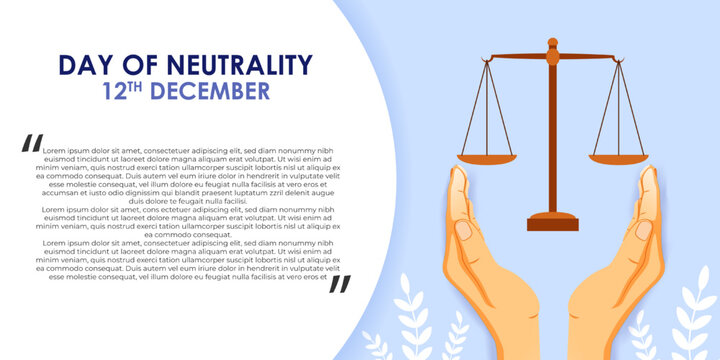vector illustration for day of neutrality