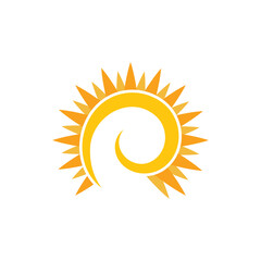 sun illustration logo