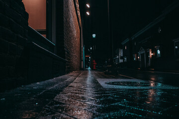 Obraz na płótnie Canvas night city street