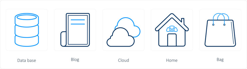 data base, blog, cloud