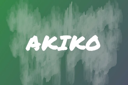 Akiko: Illustration mit dem Vornamen Akiko