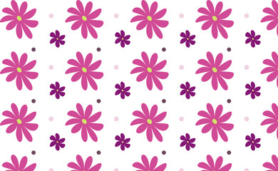 Floral pattern. Pretty flowers on white background. Printing with small colorful flowers. Seamless vector texture.