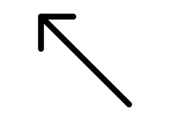 number one on white background