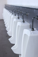 Fototapeta premium urinals public toilet.