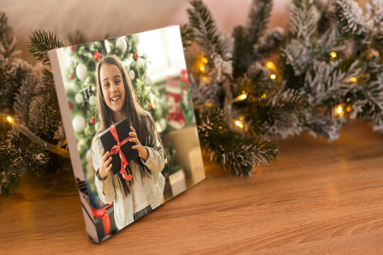 photo painting canvas as a gift for Christmas