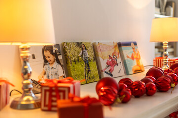 Gallery wrapped canvas photo prints stretched onto frame.