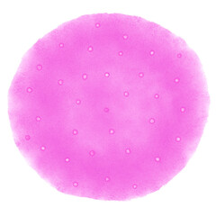 Pink watercolor splotch with glitter design on transparent background 
