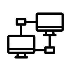 sharing line icon illustration vector graphic