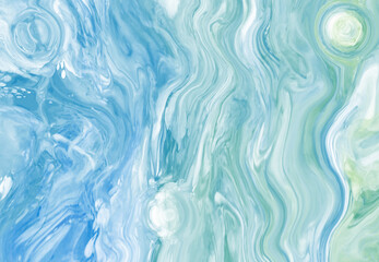 Elegant banner template design with blue paint.