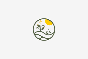 Illustration vector graphic of corn plant farming