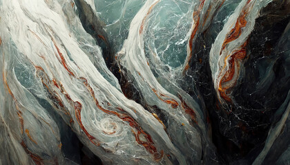 Abstract luxury marble background. Digital art marbling texture. Beautiful abstract painting for design