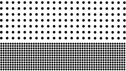 black and white background with dots