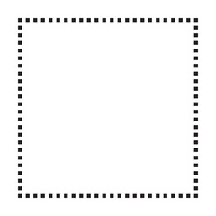 Square shape dotted icon vector symbol for creative graphic design ui element in a pictogram illustration
