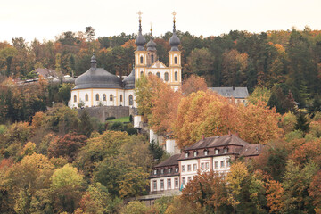 Herbstliches Mainfranken; Käppele auf dem Würzburger Nikolausberg