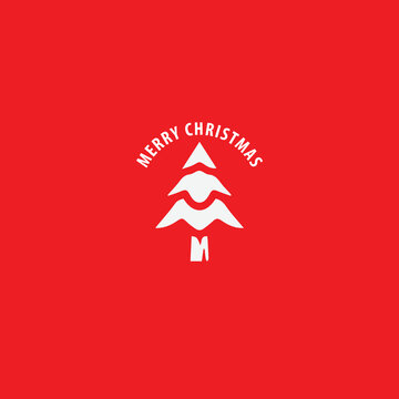 Merry christmas and happy new year attributes vector image.Merry christmas logo