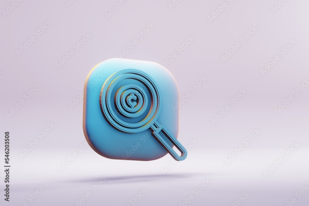 Fototapete beautiful abstract illustrations blue cryptocurrency search symbol icons on a wonderful background. 