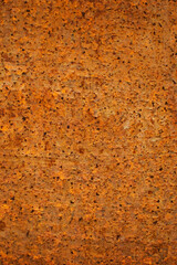 Detail of modern architecture corten building.